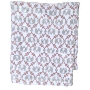 2021 Blankets & Beyond Elephant Baby Lovey Security Blanket 31" X 29"